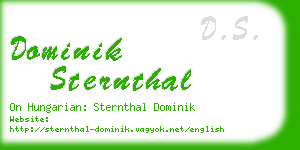 dominik sternthal business card